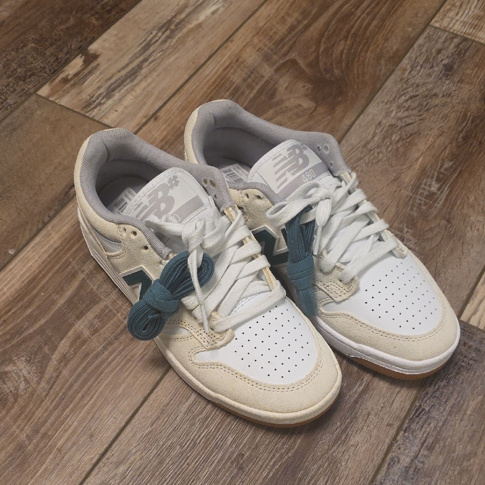 NWT Men's New Balance "Numeric 480" Shoe's. In Color's Vintage Teal/Sea Salt. 8